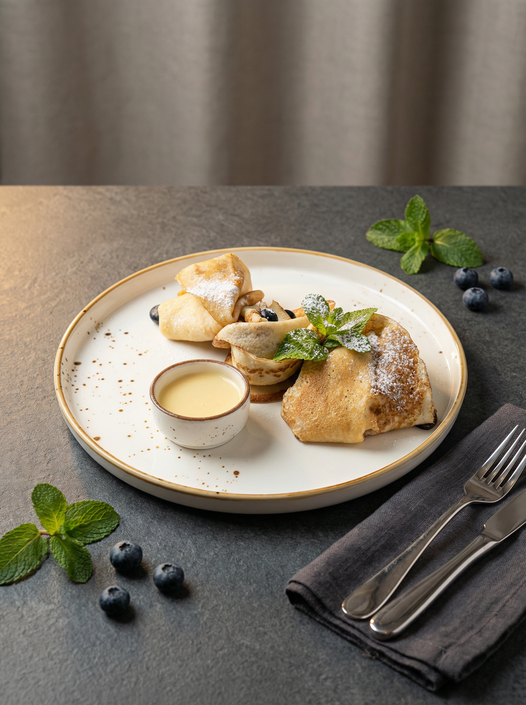 Блины с ягодами