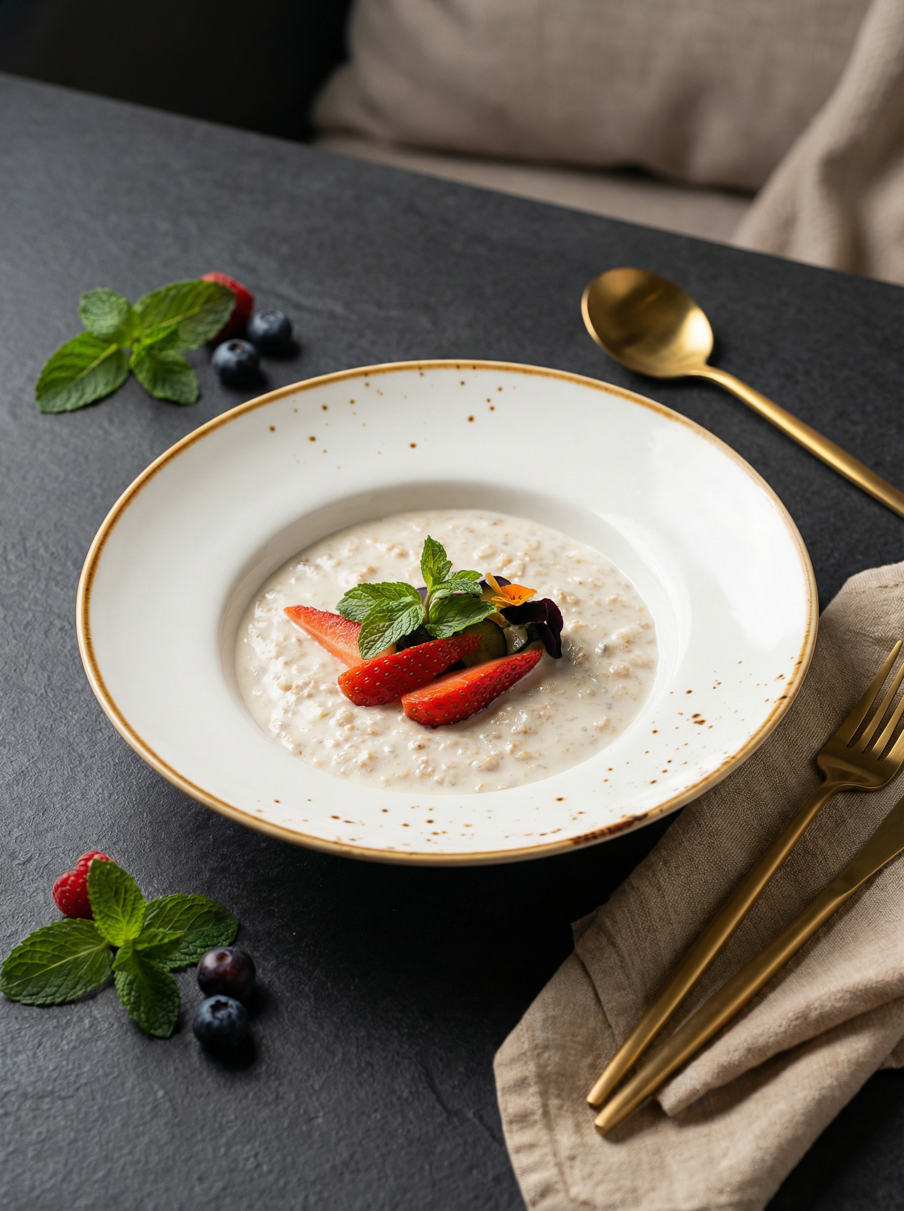 Каша с ягодами