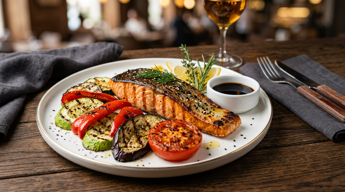 Стейк лосося